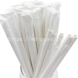 Индивидуально упакованные бумажные соломинки